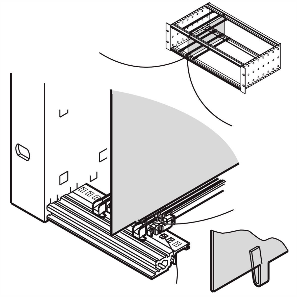 nVent SCHROFF 34562763 19 inch Montagemateriaal 6 HE