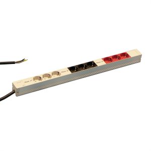 nVent SCHROFF 60110219 19 inch Stekkerdoos voor patchkast 1 HE Geaarde contactdoos Grijs nVent SCHROFF 60110219 19 inch Stekkerdoos voor patchkast 1 HE Geaarde contactdoos Grijs