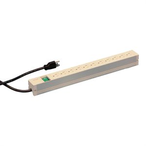 nVent SCHROFF 60110242 19 inch Stekkerdoos voor patchkast 1 HE Met schakelaar Grijs