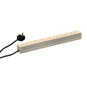 nVent SCHROFF 60110243 19 inch Stekkerdoos voor patchkast 1 HE Geaarde contactdoos Grijs