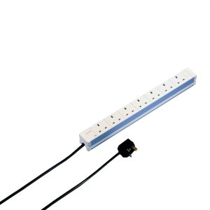 nVent SCHROFF 60110245 19 inch Stekkerdoos voor patchkast 1 HE Met schakelaar Grijs