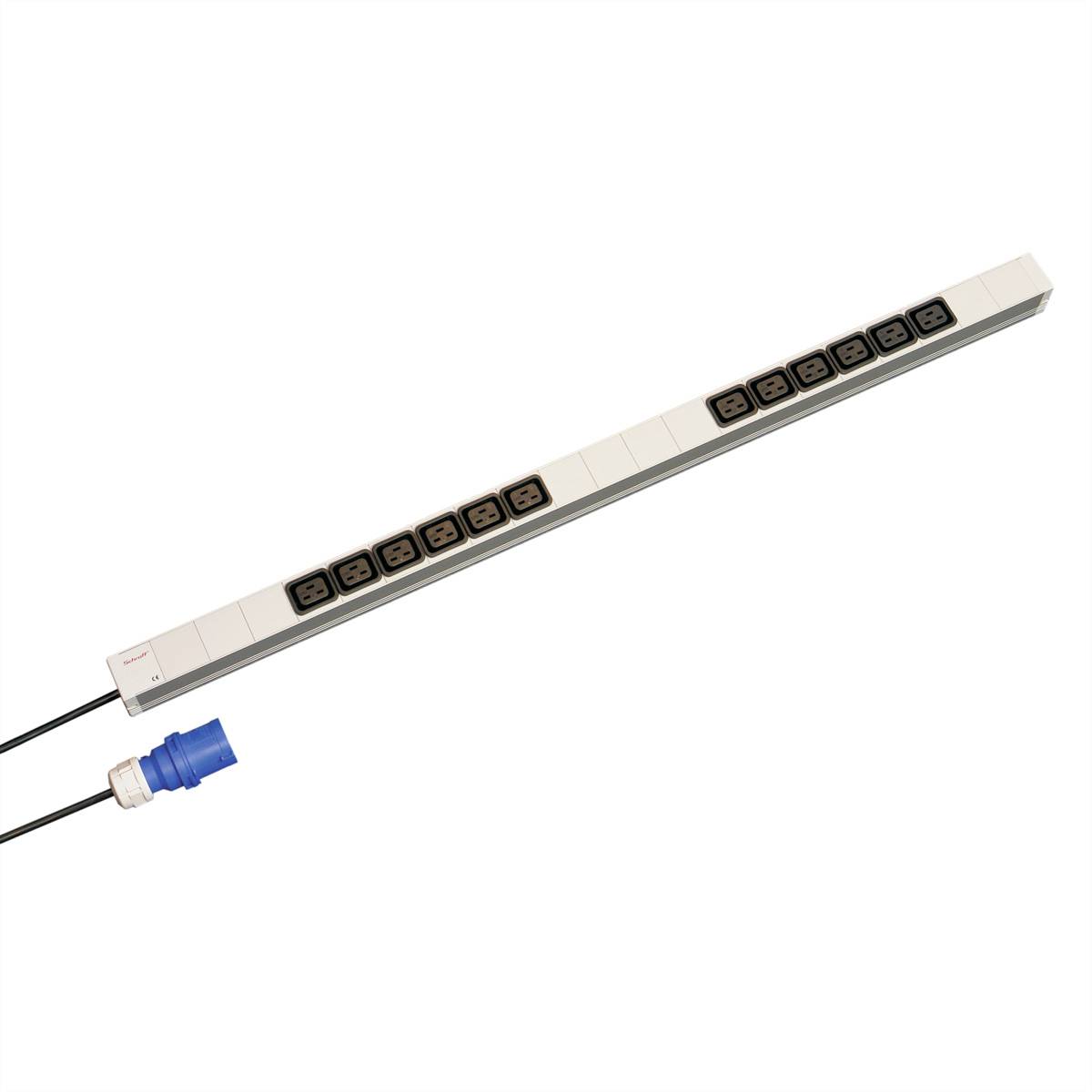 nVent SCHROFF 60110282 10 inch Stekkerdoos voor patchkast Zwart