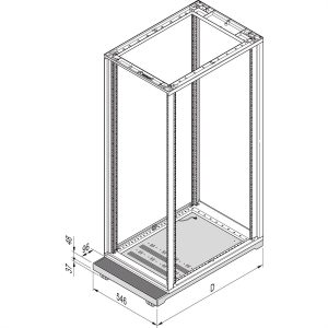 nVent SCHROFF 27230147 19 inch Sokkel voor patchkast Geschikt voor kastdiepte: 600 mm Grijs nVent SCHROFF 27230147 19 inch Sokkel voor patchkast Geschikt voor kastdiepte: 600 mm Grijs