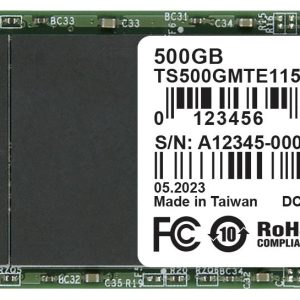 Transcend 115S 500 GB NVMe/PCIe M.2 SSD 2280 harde schijf PCIe NVMe 3.0 x4 Retail TS500GMTE115S