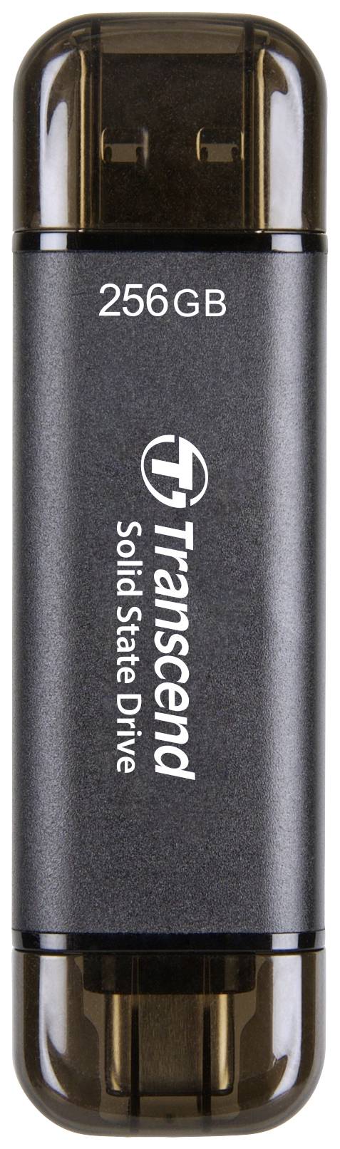 Transcend ESD310C 256 GB Externe SSD harde schijf USB-A 3.2 Gen 2, USB-C Zwart TS256GESD310C
