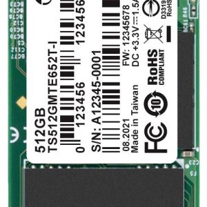 Transcend MTE652T-I 512 GB NVMe/PCIe M.2 SSD 2280 harde schijf PCIe NVMe 3.0 x4 Industrial TS512GMTE652T-I
