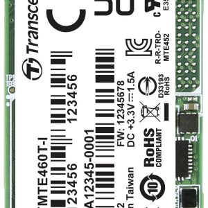 Transcend MTE460T-I 1 TB NVMe/PCIe M.2 SSD 2242 harde schijf PCIe NVMe 3.0 x2 Industrial TS1TMTE460T-I