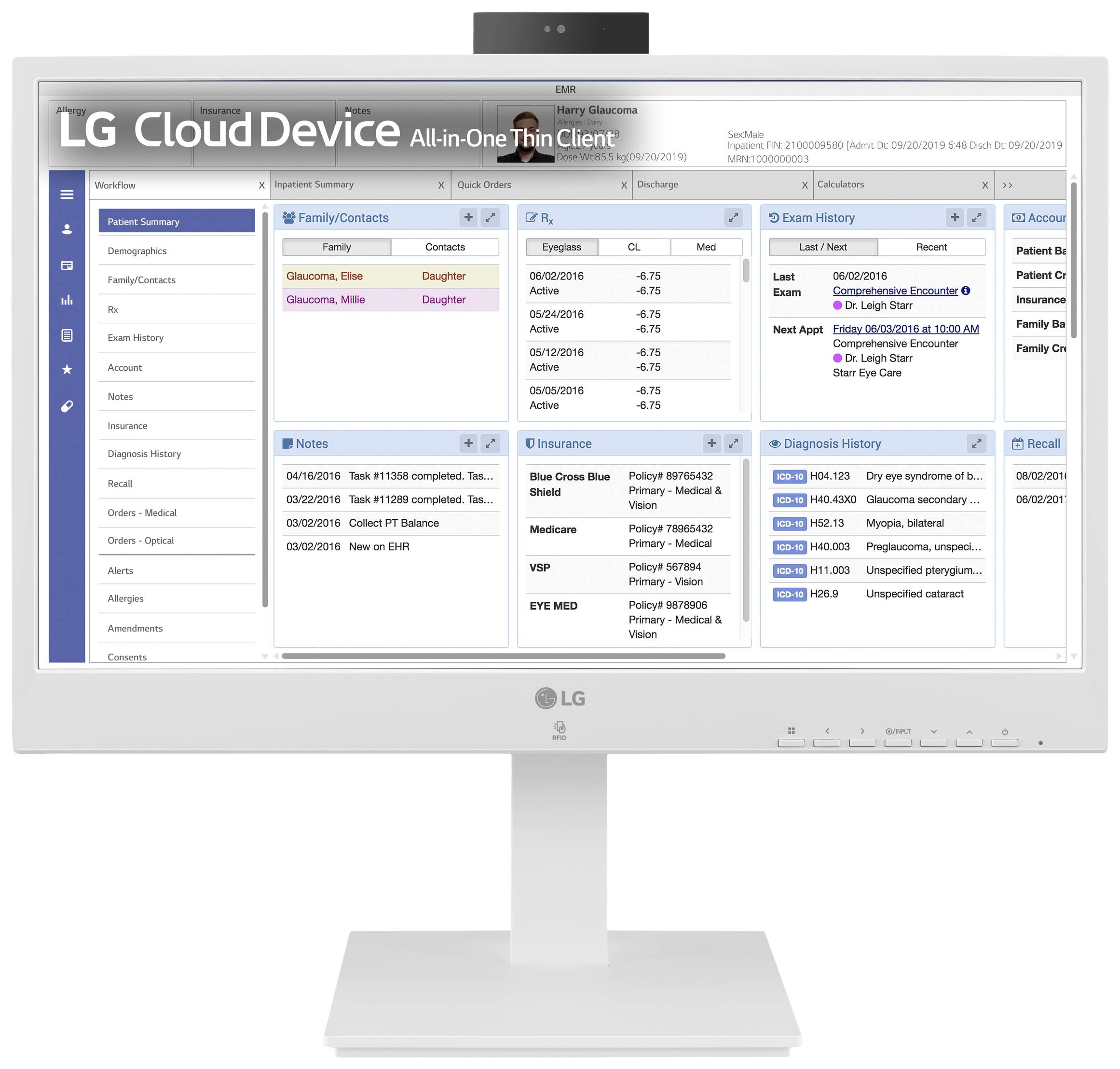 LG Electronics All-in-One PC ThinClient 24CR671N-2P 60.5 cm (23.8 inch) Full HD Intel® Pentium® N6005 3.3 GHz 8 GB RAM 2
