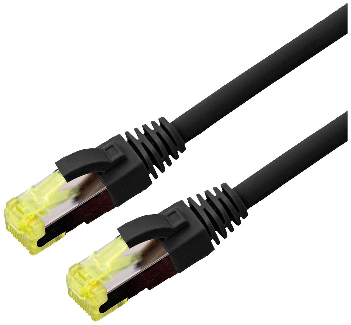 ROLINE Outdoor patchkabel Cat.6A (Klasse EA) S/FTP (PiMF), soepel draad, LSOH, zwart, 3 m