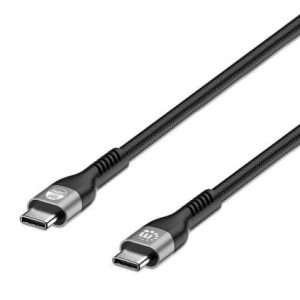 Manhattan 356367 USB-laadkabel USB-C stekker 2.00 m Zwart Stekker past op beide manieren, Afgeschermd (dubbel) Manhattan 356367 USB-laadkabel USB-C stekker 2.00 m Zwart Stekker past op beide manieren, Afgeschermd (dubbel)