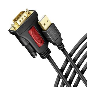 AXAGON USB 2.0 Adapterkabel [1x RS232-stekker – 1x USB 2.0] ADS-1PSN 1.5 m