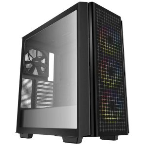DeepCool CG540 Midi-tower PC-behuizing Zwart 1 voorgeïnstalleerde ventilator, 3 voorgeïnstalleerde LED-ventilators DeepCool CG540 Midi-tower PC-behuizing Zwart 1 voorgeïnstalleerde ventilator, 3 voorgeïnstalleerde LED-ventilators