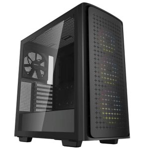 DeepCool CK560 Midi-tower Behuizing, Gaming-behuizing Zwart 4 voorgeïnstalleerde LED-ventilators DeepCool CK560 Midi-tower Behuizing, Gaming-behuizing Zwart 4 voorgeïnstalleerde LED-ventilators