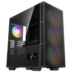 DeepCool CH560 Digital Midi-tower PC-behuizing Zwart 4 voorgeïnstalleerde LED-ventilators DeepCool CH560 Digital Midi-tower PC-behuizing Zwart 4 voorgeïnstalleerde LED-ventilators