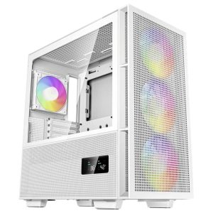 DeepCool CH560 Digital WH Midi-tower PC-behuizing Wit 4 voorgeïnstalleerde ventilators DeepCool CH560 Digital WH Midi-tower PC-behuizing Wit 4 voorgeïnstalleerde ventilators