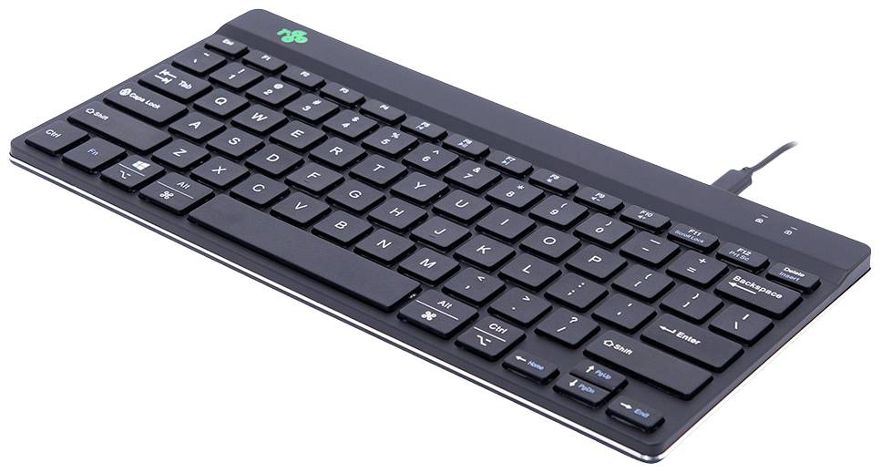 R-GO Tools Compact Break Toetsenbord Kabelgebonden QWERTY, Italiaans Zwart Ergonomisch