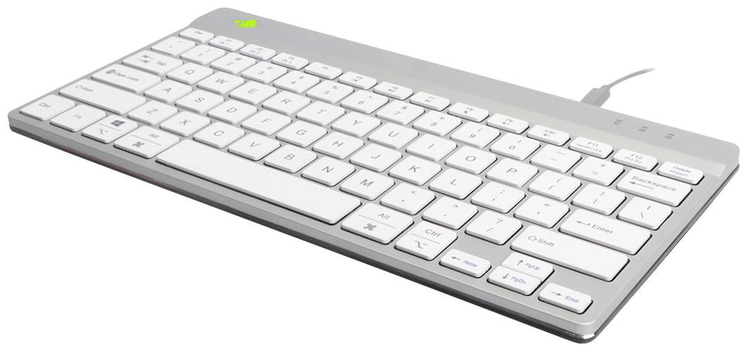 R-GO Tools Compact Break Toetsenbord Kabelgebonden QWERTY, Italiaans Wit Ergonomisch
