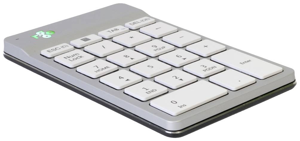 R-GO Tools Numpad Break Numeriek toetsenbord Bluetooth Ergonomisch Wit