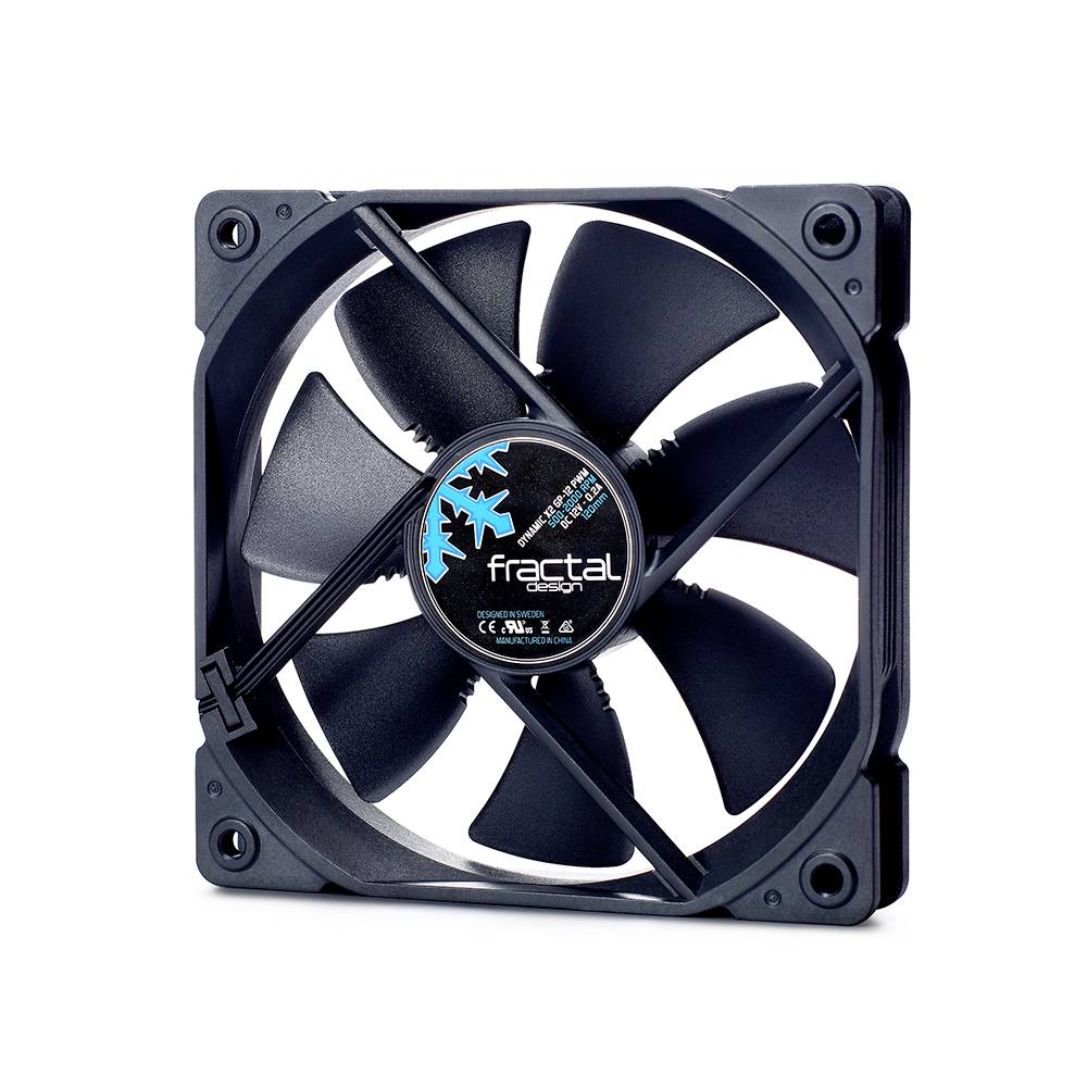 Fractal Design Fractal Design Dynamic X2 GP-12 PWM - Gehäuselüfter PC-ventilator Zwart (b x h x d) 120 x 120 x 25 mm