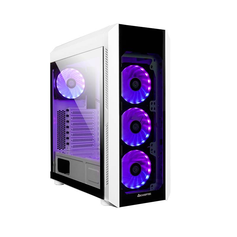 Chieftec GL-03W-OP Midi-tower PC-behuizing Wit