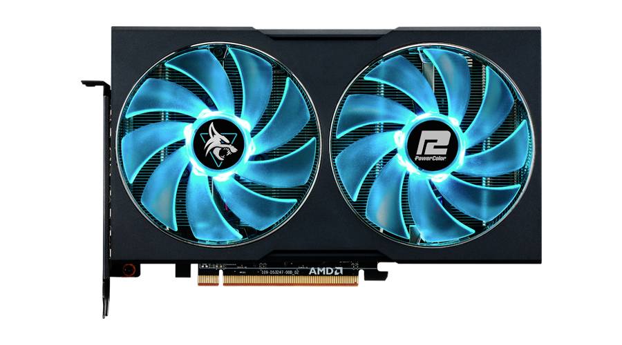 Powercolor AMD Radeon RX 7600 Videokaart Hellhound 8 GB GDDR6-RAM HDMI, DisplayPort AMD FreeSync