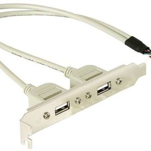 Delock Slotbracket 1x internal USB 5pin > 2x USB2.0 external PC-slot 1 stuk(s) Delock Slotbracket 1x internal USB 5pin > 2x USB2.0 external PC-slot 1 stuk(s)