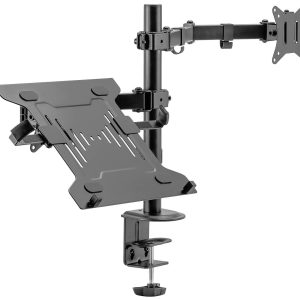 Digitus DA-90436 Monitorbeugel Aantal monteerbare displays: 1 Display(s) 5,1 cm (2″) – 304,8 cm (120″) Zwart Uittrekbaar
