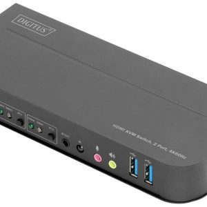 Digitus DS-12874 KVM-switch 4 poorten HDMI USB 4096 x 2160 Pixel