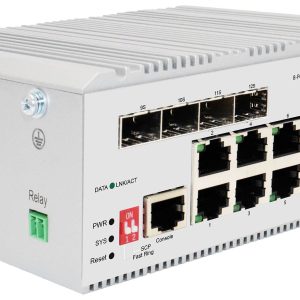 Digitus DN-651145 DN-651145 Industrial Ethernet Switch 8 + 4 poorten 10 / 100 / 1000 MBit/s