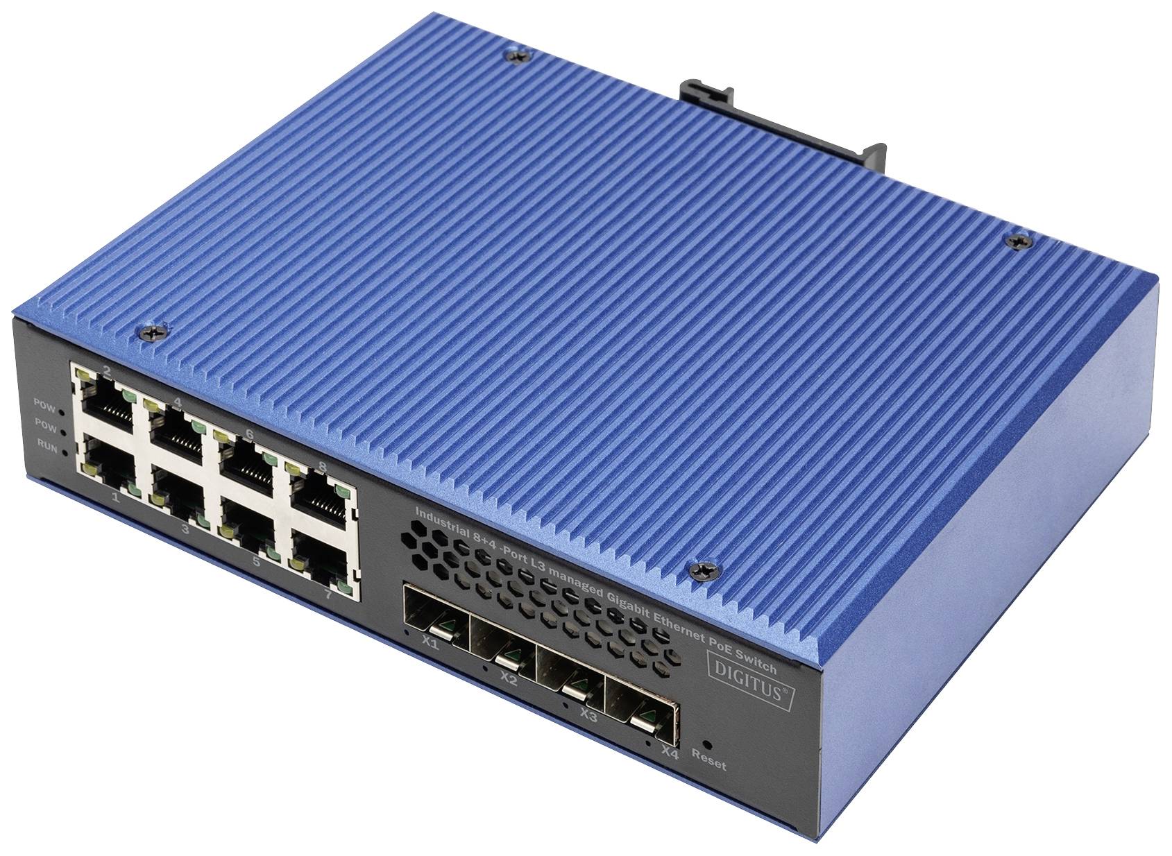 Digitus DN-651161 DN-651161 Industrial Ethernet Switch 8 + 4 poorten 1 GBit/s