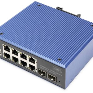 Digitus DN-651156 DN-651156 Industrial Ethernet Switch 8 + 2 poorten 10 / 100 / 1000 MBit/s