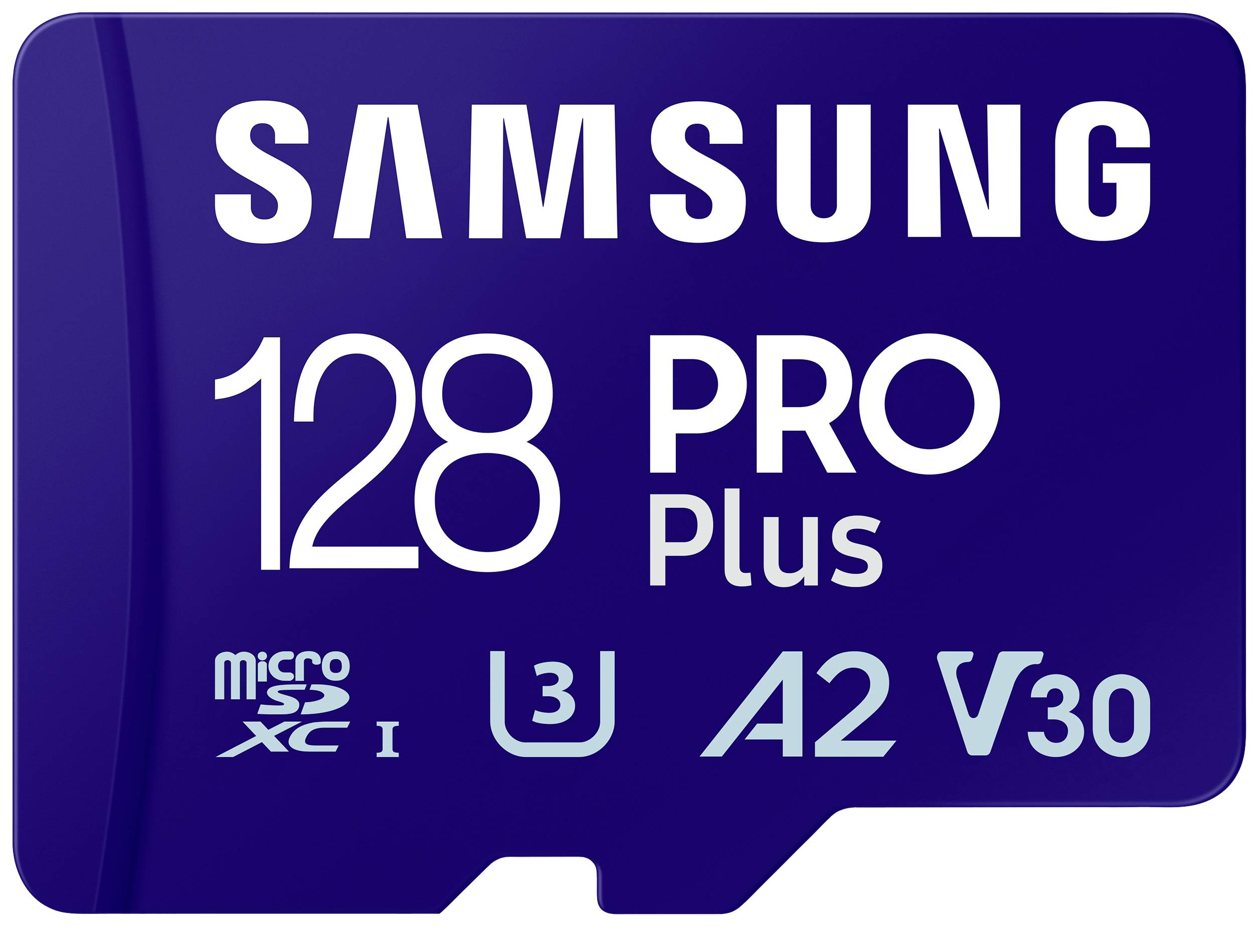 Samsung PRO Plus microSDXC-kaart 128 GB A2 Application Performance Class, v30 Video Speed Class, UHS-I Incl. SD-adapter