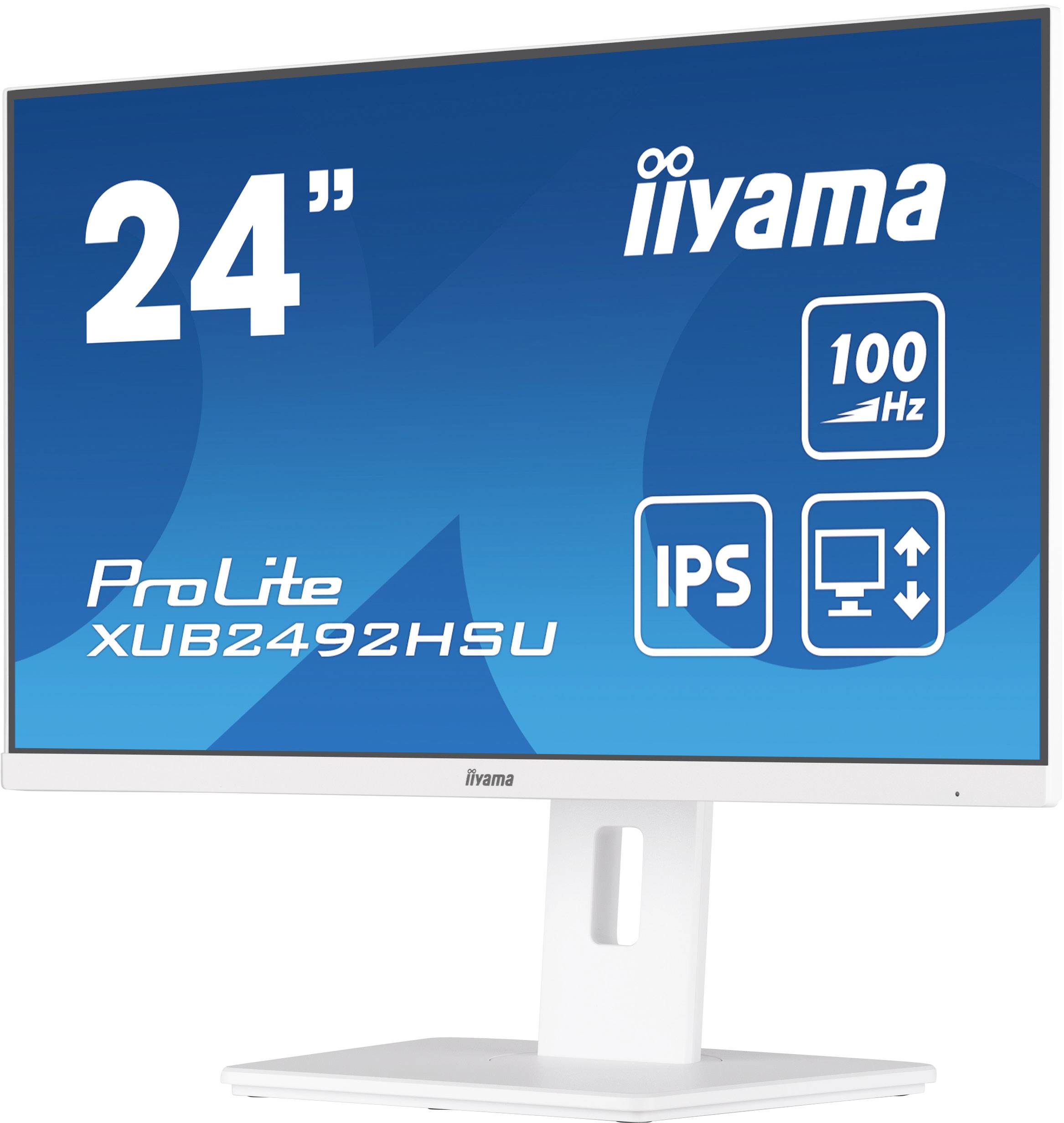 Iiyama ProLite XUB2492HSU-W6 LED-monitor Energielabel D (A - G) 60.5 cm (23.8 inch) 1920 x 1080 Pixel 16:9 0.4 ms HDMI,