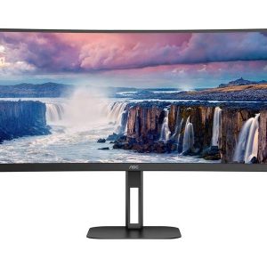AOC Value-Line CU34V5C/BK LED-monitor Energielabel G (A – G) 86.4 cm (34 inch) 3440 x 1440 Pixel 21:9 4 ms HDMI, Display AOC Value-Line CU34V5C/BK LED-monitor Energielabel G (A – G) 86.4 cm (34 inch) 3440 x 1440 Pixel 21:9 4 ms HDMI, Display