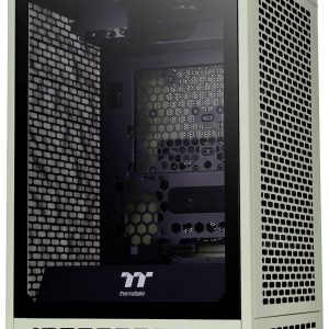 Thermaltake The Tower 200 Mini-tower PC-behuizing Lichtgroen 2 voorgeïnstalleerde ventilators, Zijvenster, Stoffilter