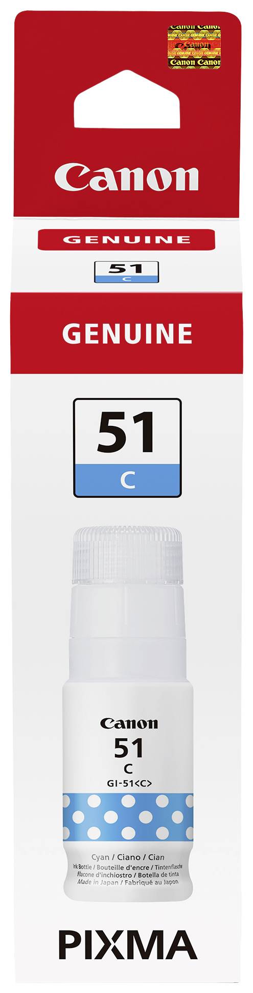 Canon 4546 C 001 GI-51 C Navulinkt Origineel Canon Cyaan 1 stuk(s)