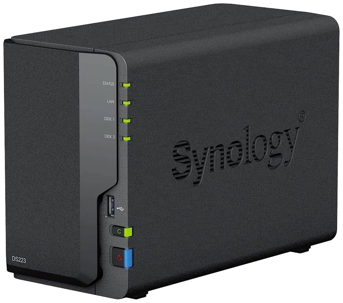Synology DS223-6TB-FR DS223-6TB-FR NAS-server 6 TB Refurbished (goede staat) Ontwaken bij LAN-/WAN-verbinding, Aan/uit-s