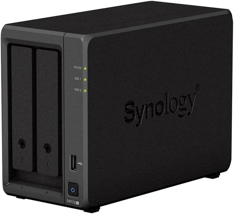 Synology DS723+-12TB-FR DS723+-12TB-FR NAS-server 12 TB Refurbished (goede staat) Ontwaken bij LAN-/WAN-verbinding, Aan/