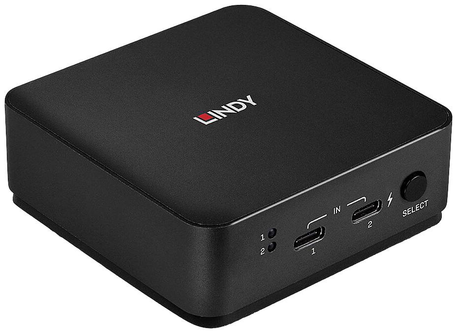 LINDY 2 Port Typ C, Dual HDMI 4K60 KVM Switch KVM-matrix-switch 2 poorten 3840 x 2160 Pixel