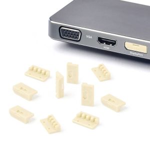 Smartkeeper DL04P1BG DisplayPort-slot Set van 10 stuks Beige Smartkeeper DL04P1BG DisplayPort-slot Set van 10 stuks Beige