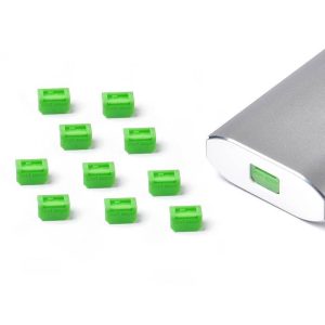 Smartkeeper MD04P1GN Mini DisplayPort-slot Set van 10 stuks Groen Zonder sleutel Smartkeeper MD04P1GN Mini DisplayPort-slot Set van 10 stuks Groen Zonder sleutel