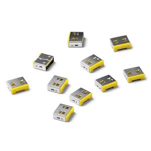 Smartkeeper UL03P1YL USB-A-poortslot Set van 10 stuks Geel Zonder sleutel Smartkeeper UL03P1YL USB-A-poortslot Set van 10 stuks Geel Zonder sleutel