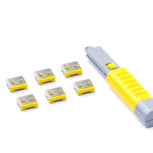 Smartkeeper UL03PKYL USB-A-poortslot Set van 6 stuks Geel Incl. 1 sleutel Smartkeeper UL03PKYL USB-A-poortslot Set van 6 stuks Geel Incl. 1 sleutel