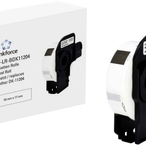 Renkforce Rol met etiketten Compatibel vervangt Brother DK-11204 54 x 17 mm Papier Wit 400 stuk(s) Standaard Universele