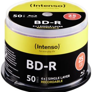 Intenso 5001115 Blu-ray BD-R SL disc 25 GB 50 stuk(s) Spindel
