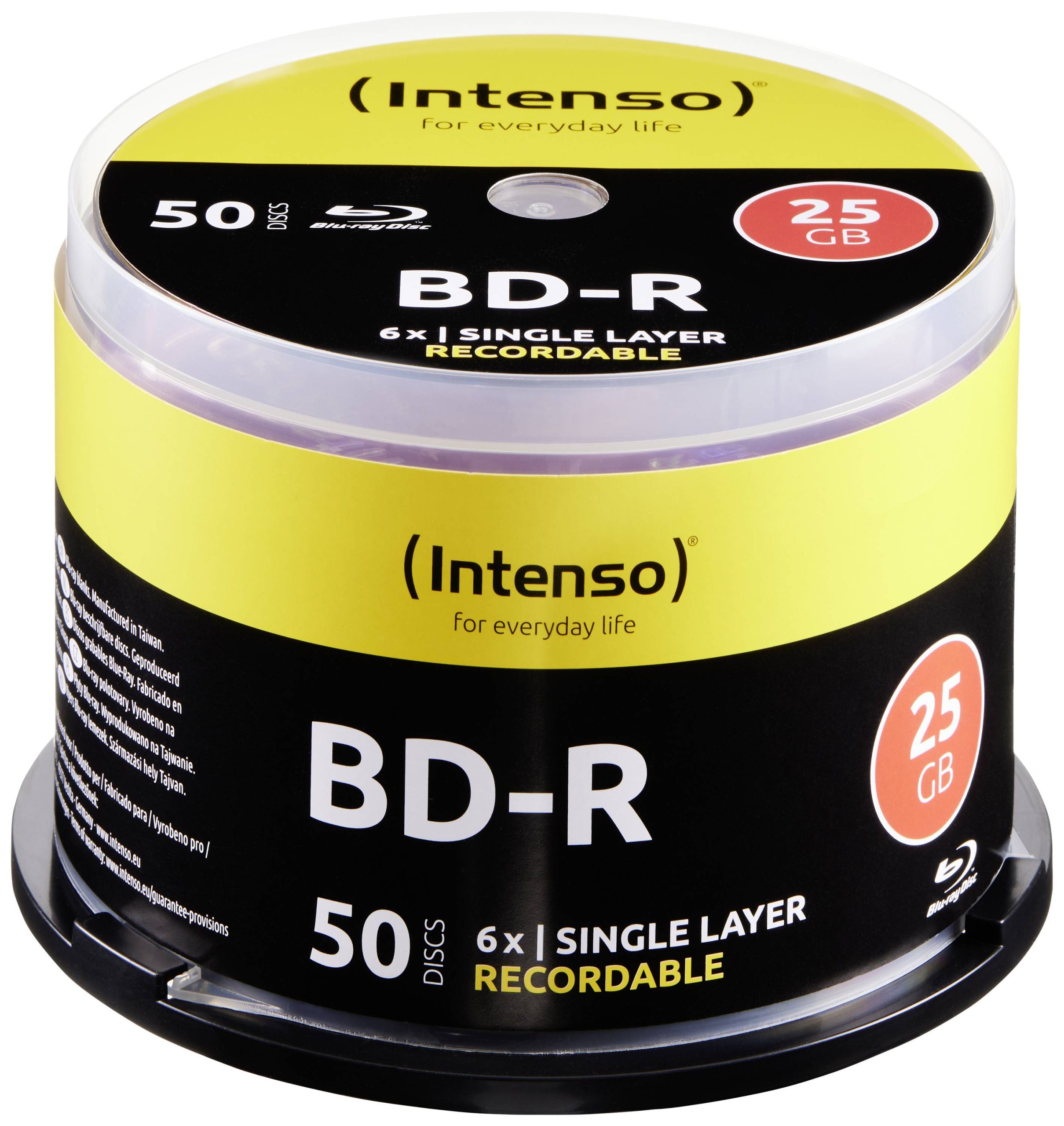 Intenso 5001115 Blu-ray BD-R SL disc 25 GB 50 stuk(s) Spindel