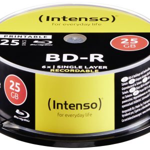 Intenso 5101114 Blu-ray BD-R SL disc 25 GB 25 stuk(s) Spindel Bedrukbaar Intenso 5101114 Blu-ray BD-R SL disc 25 GB 25 stuk(s) Spindel Bedrukbaar