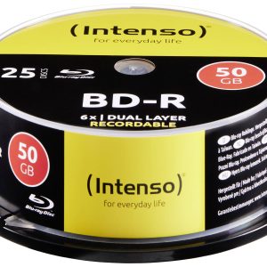 Intenso 5001124 Blu-ray BD-R DL disc 50 GB 25 stuk(s) Spindel