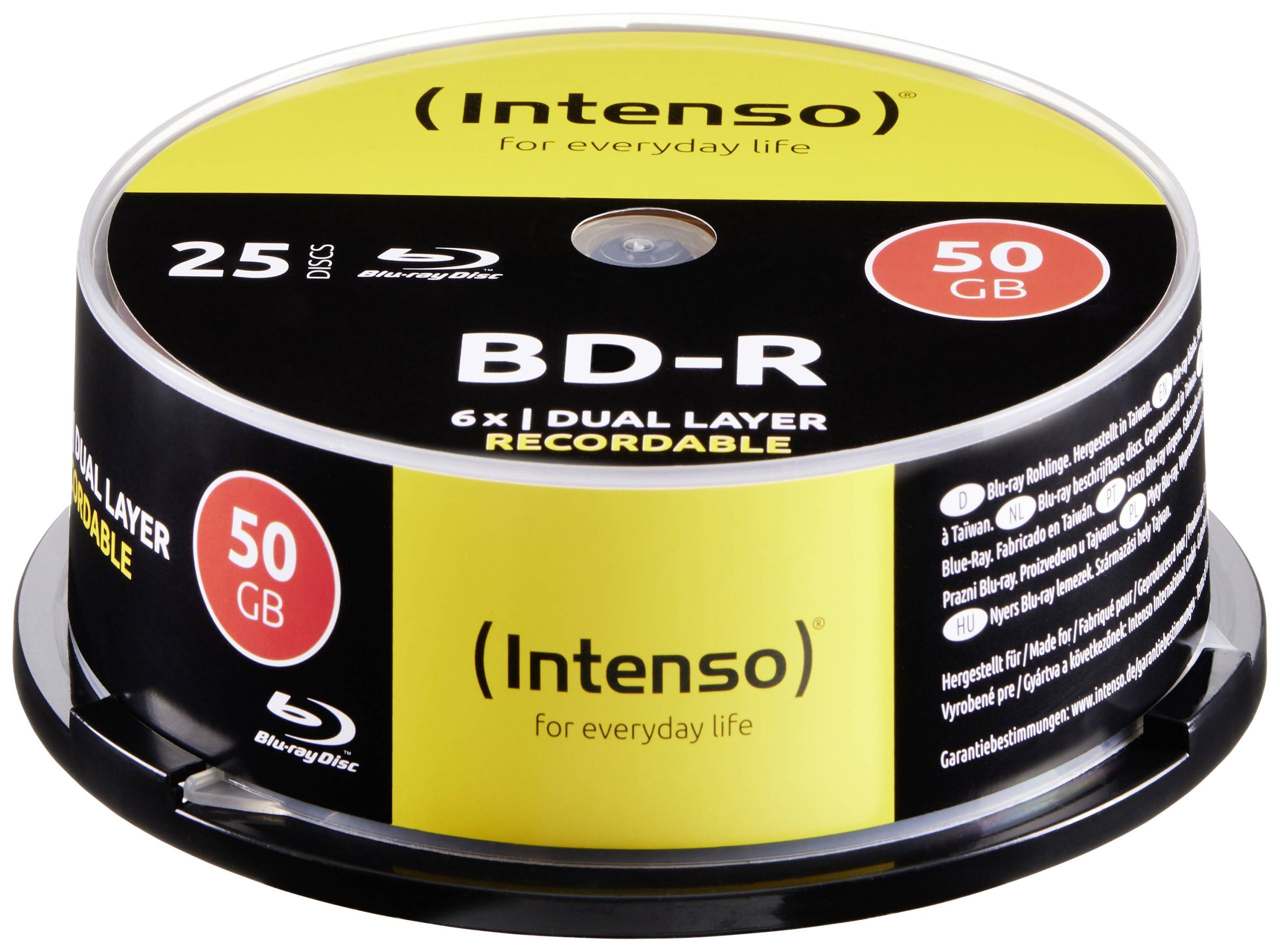 Intenso 5001124 Blu-ray BD-R DL disc 50 GB 25 stuk(s) Spindel