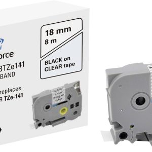 Renkforce RF-LT-BTZe141 Compatibel vervangt Brother TZe-141 18 mm Tapekleur: Transparant Tekstkleur: Zwart 8 m